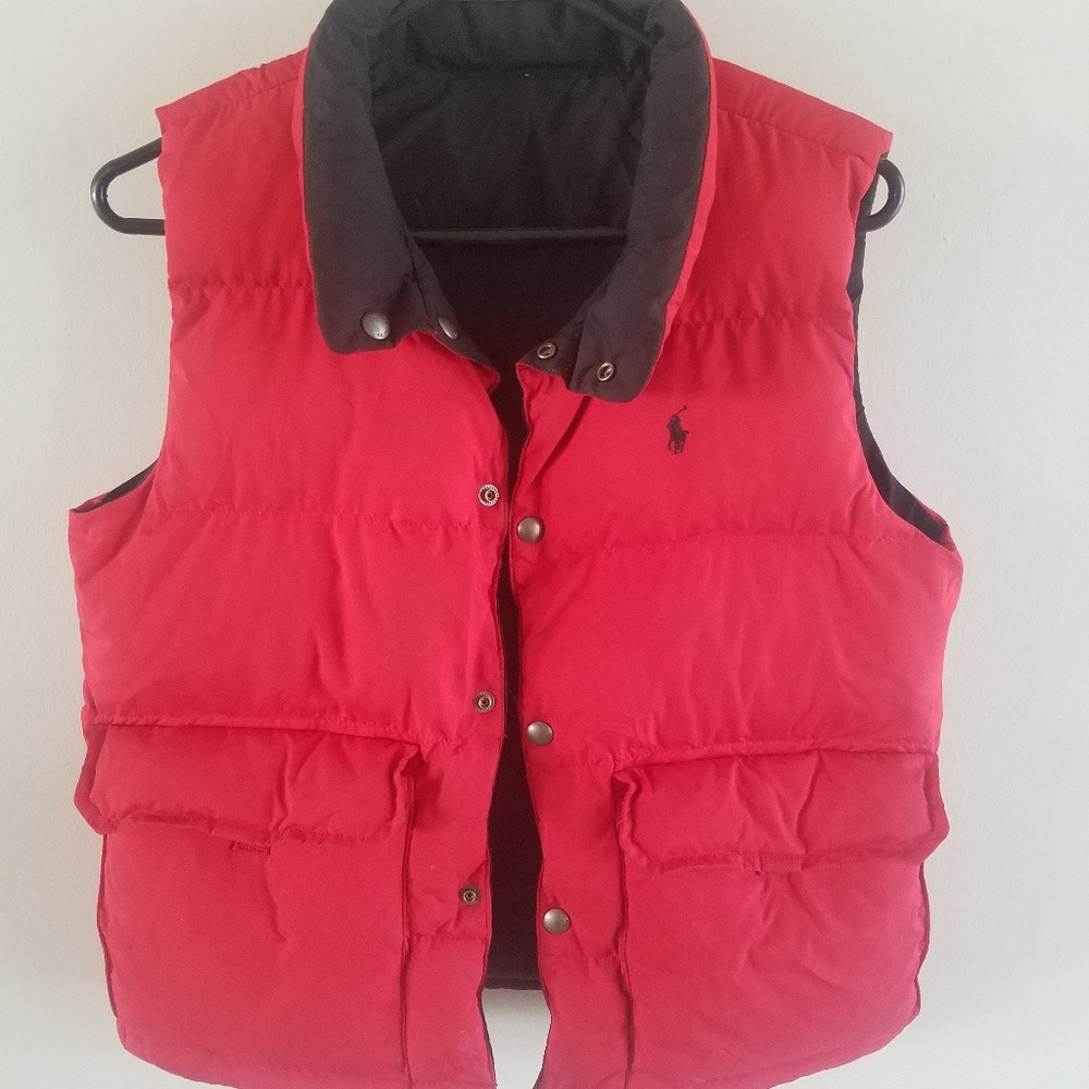 Polo ralph lauren reversible vest Red Black Unisex